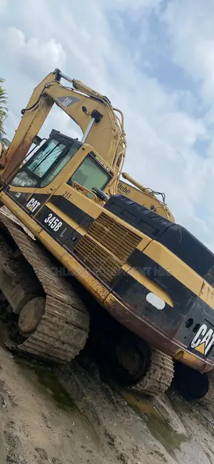 Foreign Used 345bl Excavator Working Perfect