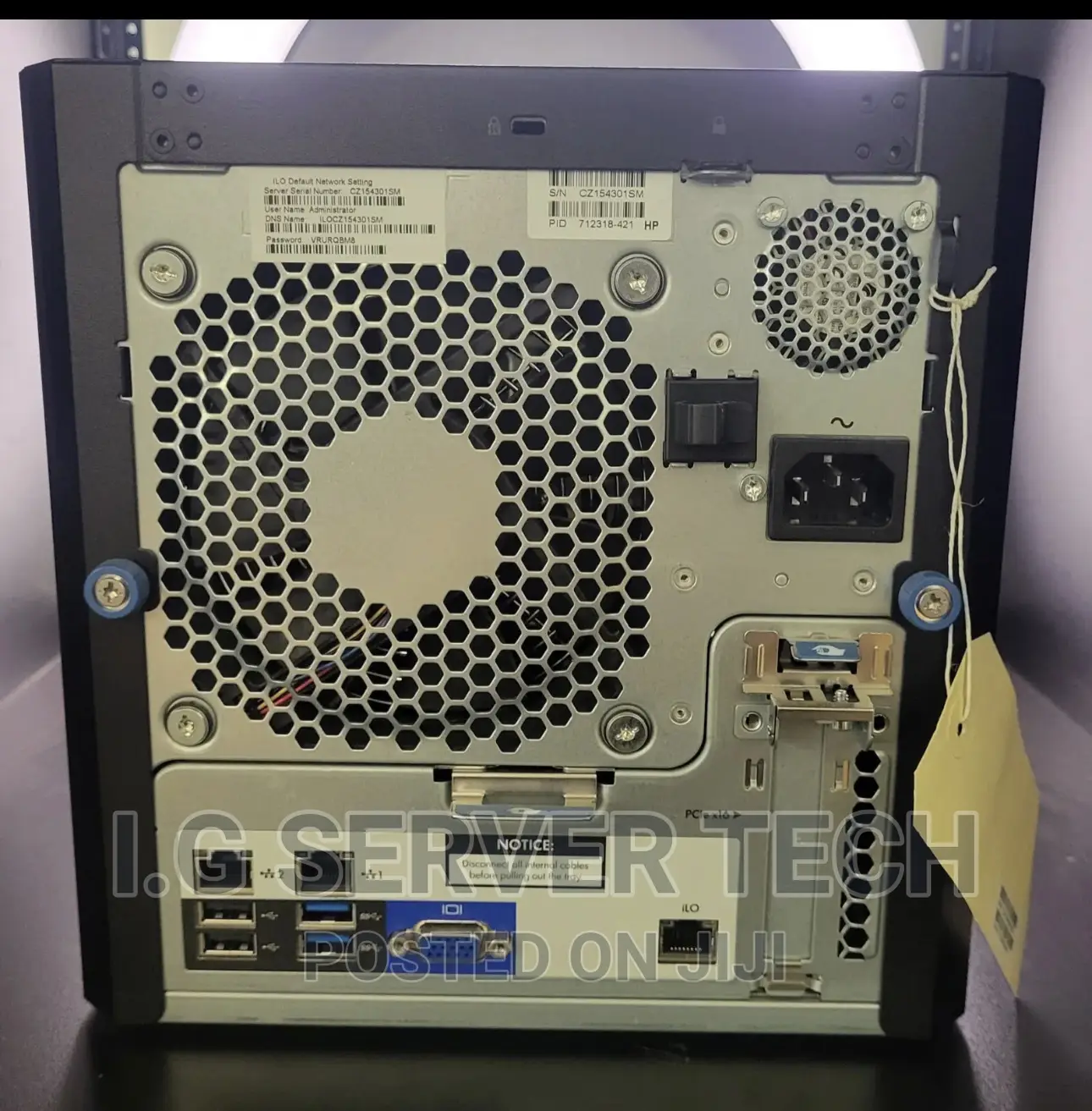 Server HP ProLiant ML 8GB Intel Xeon HDD 1T