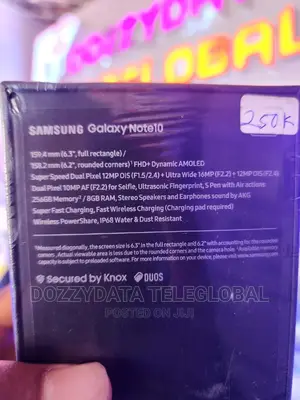 New Samsung Galaxy Note10 256 GB Black
