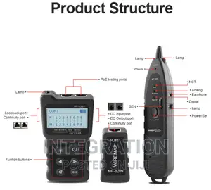 Noyafa Nf-8209 Network Lan Cable Tester Digital