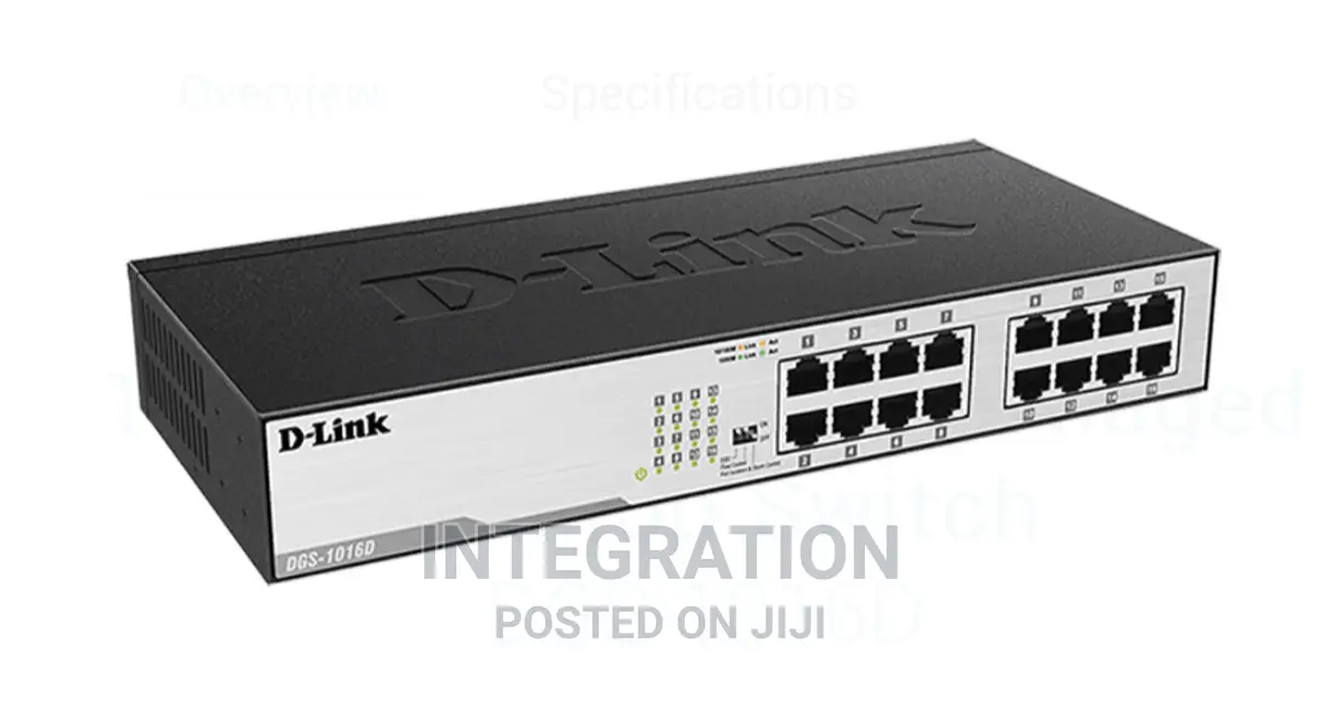 D-Link DGS-1016d 16port Unmanaged Switch Rackable