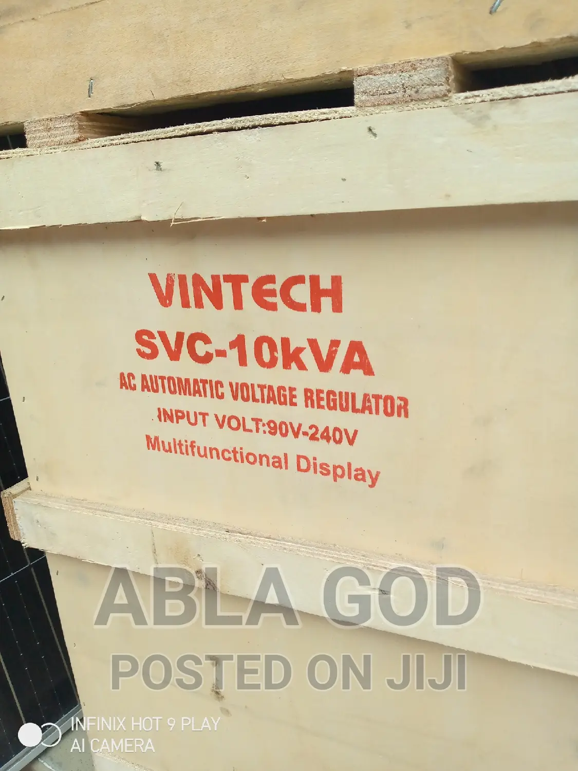 Vintech SVC-10kva Ac Automatic Voltage Regulator.