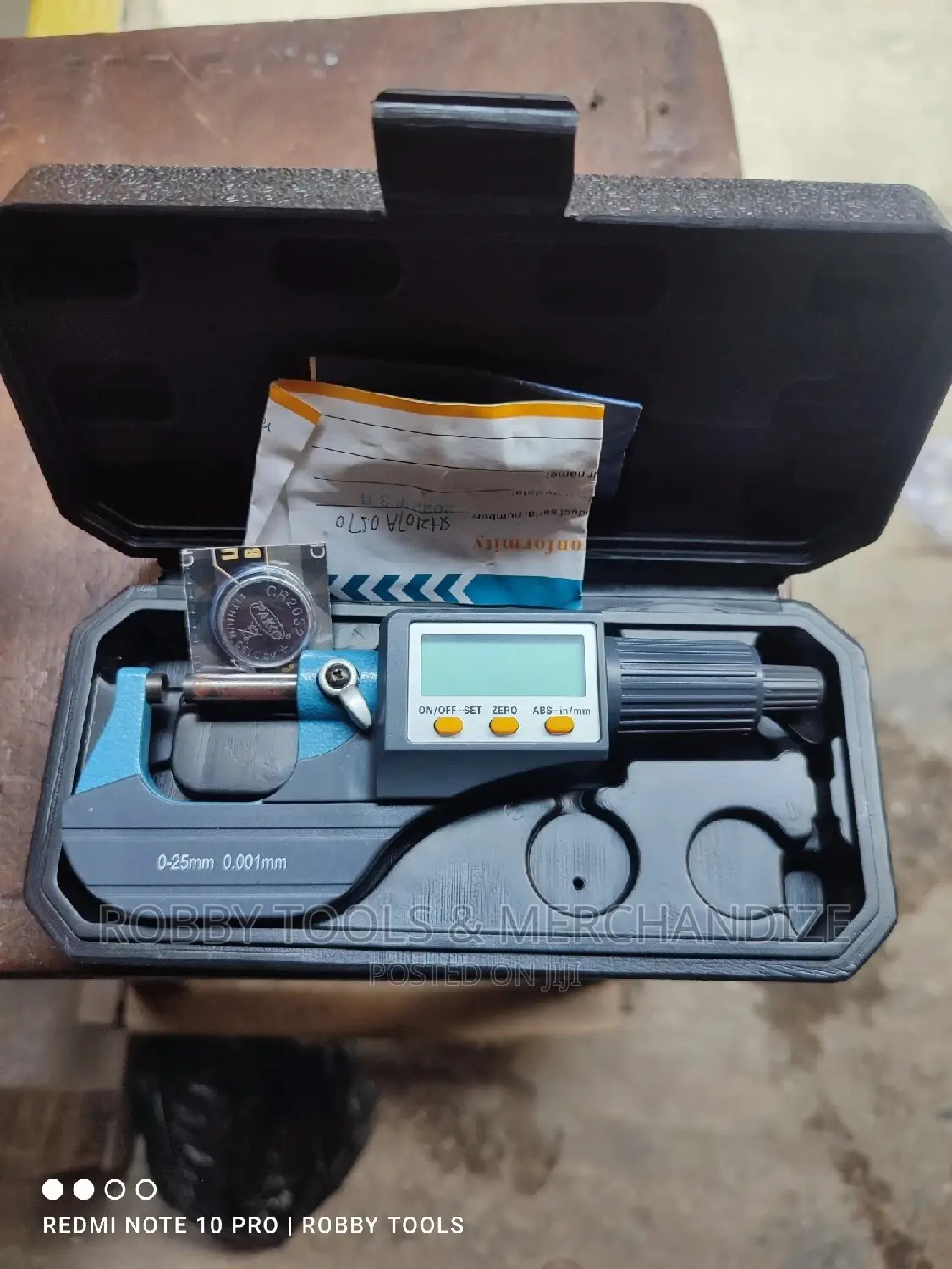 Digital Micrometer 0-25mm - 0.001mm