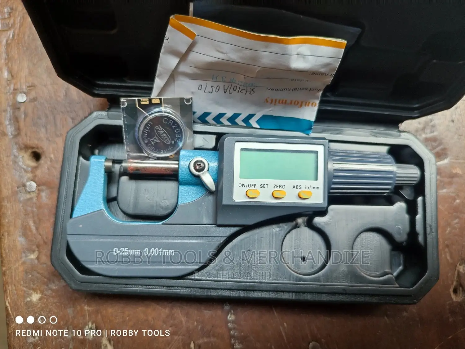 Digital Micrometer 0-25mm - 0.001mm