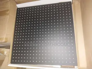 500mm Black Ceiling Mounted Shower Rose