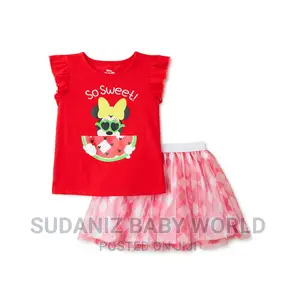 Minnie Mouse Baby and Toddler Girl Short Sleeve Top Skirt
