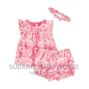 Photo - Wonder Nation Baby Girl Top, Bloomer Shorts Headband Outfit