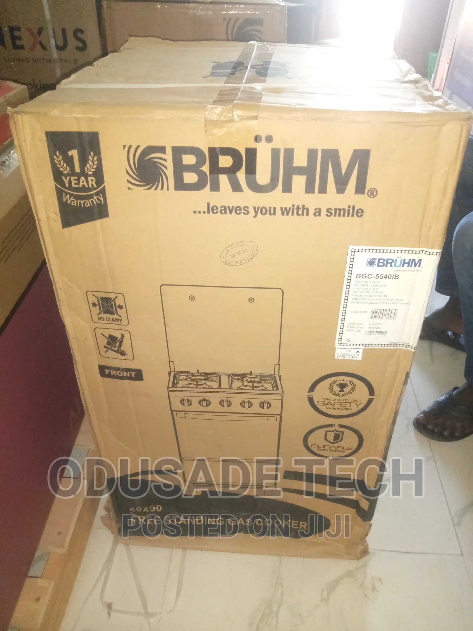 Bruhm Gas Cooker 4 Gas Burner