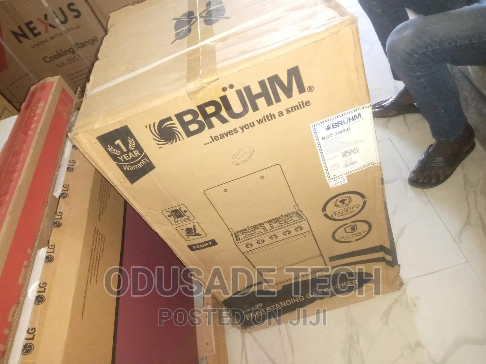 Bruhm 4 Burner Gas Cooker + Oven