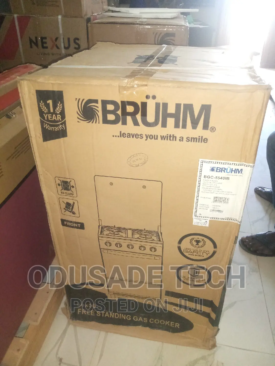 4+0 Bruhm Gas Cooker