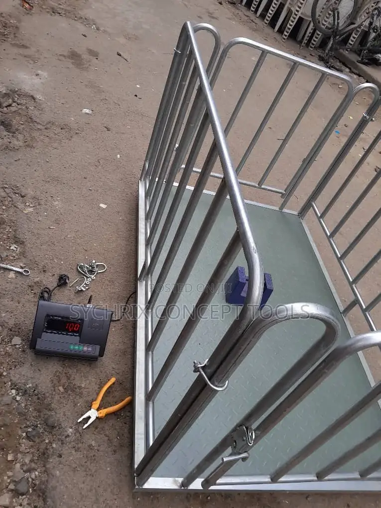 3ton Floor Scale With Cage and A12 Display 1mtr X 1.5mtr