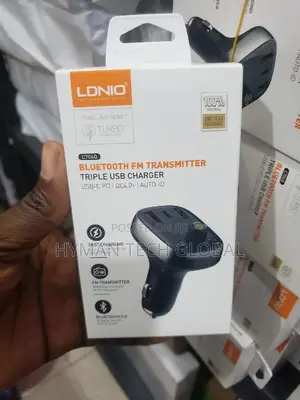LDNIO C704q Bluetooth Fm Transmitter Fast Car Charger