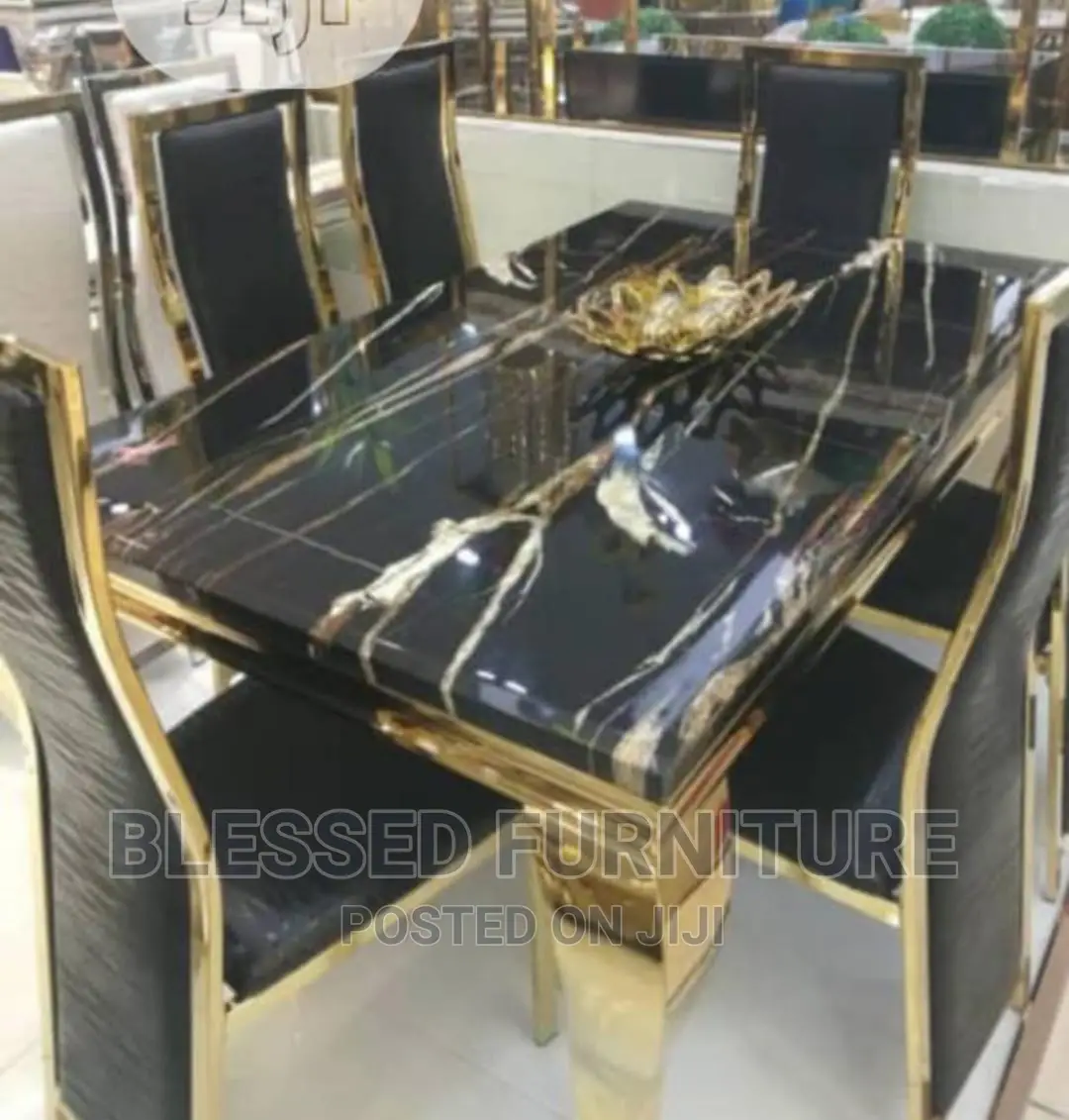 Imported Gold Marble Dining