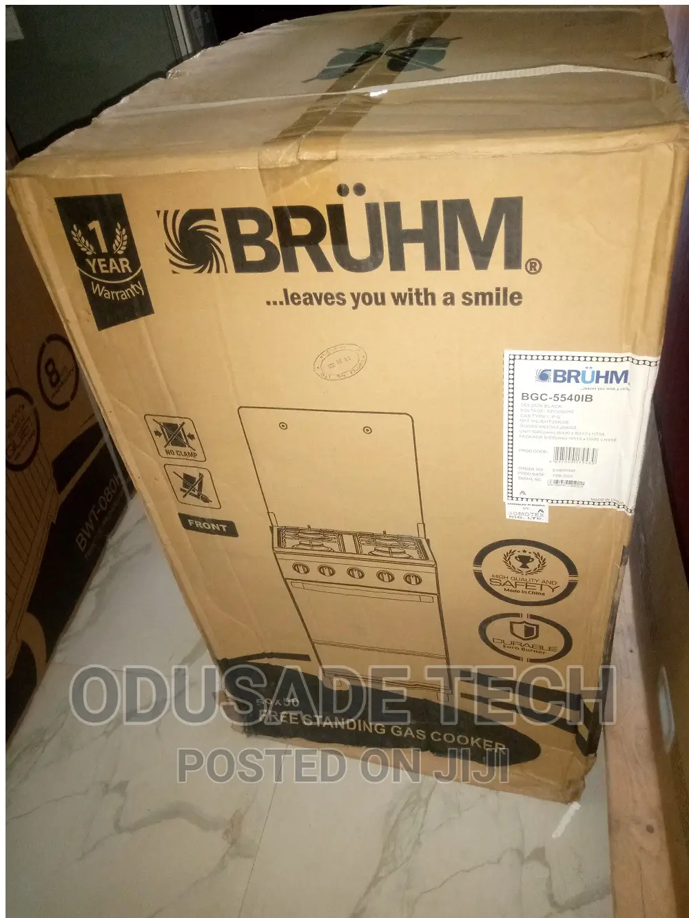 Bruhm 4 PLUS 0 Gas Cooker