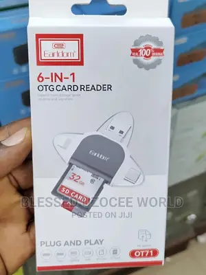 Earldom 6in 1 OTG Memory Card Reader Plug Andplay for Files