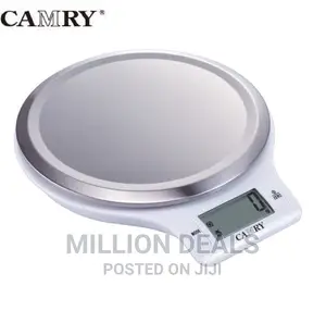 Classic Round Stainless Steel Digital Kitchen Scale 5kg