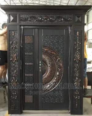 4ft by 7ft Copper Cast Door With Ark