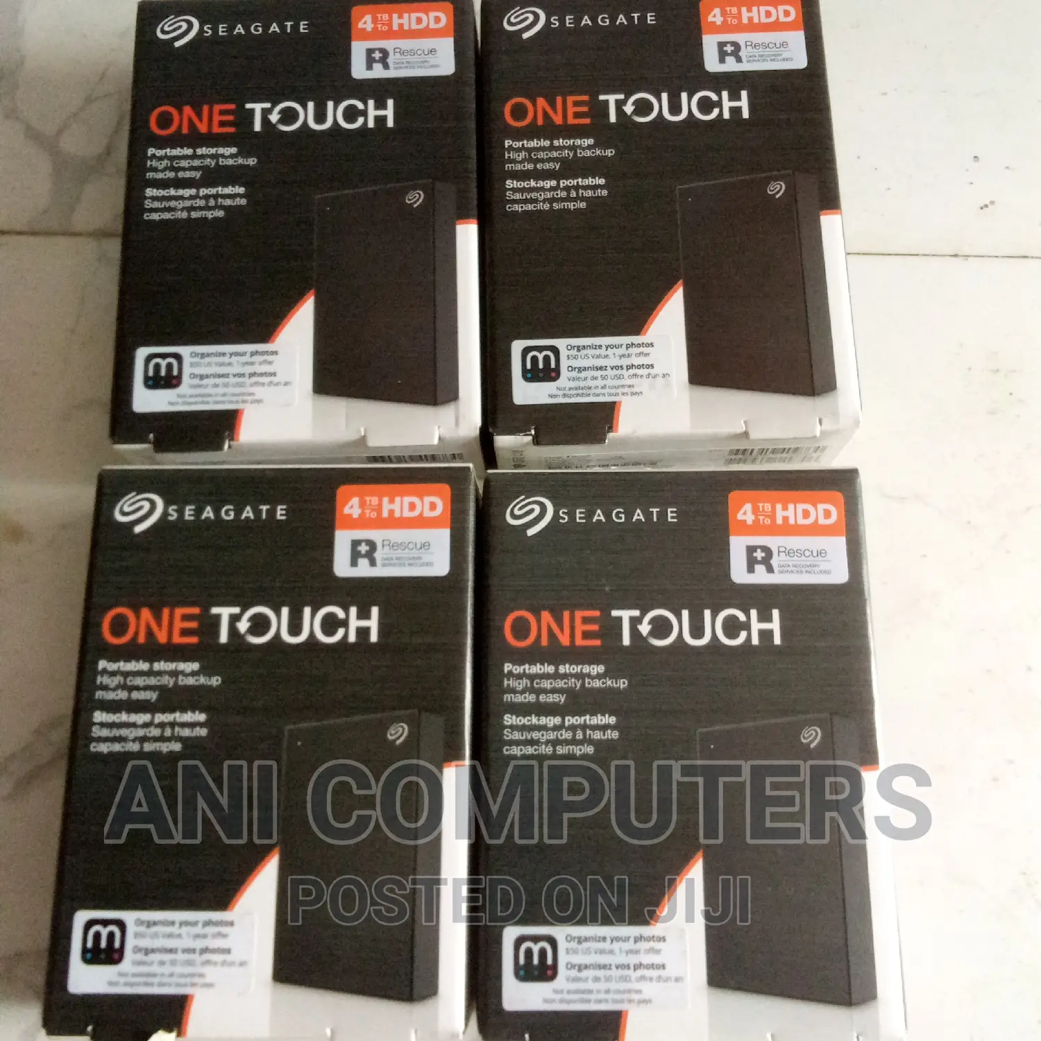 Seagate One Touch 4tb External Hard Drive