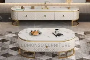 Classy Marble Top Centre Table and Tv Stand