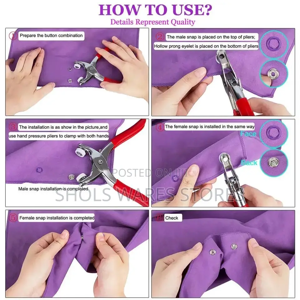 Snap Fastener Button Kit