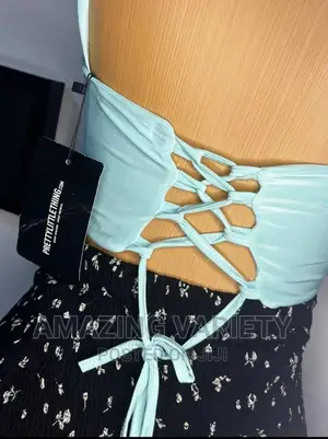 Branded Quality Crop Top Crossback
