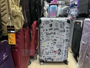 Big Size Flowered Pattern Plastic Travel Luggage