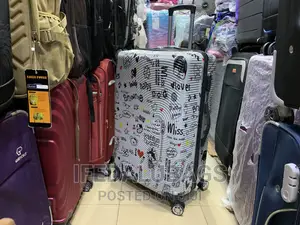 Big Size Flowered Pattern Plastic Travel Luggage