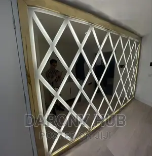 New Luxury Mirror Wall Panels With LED