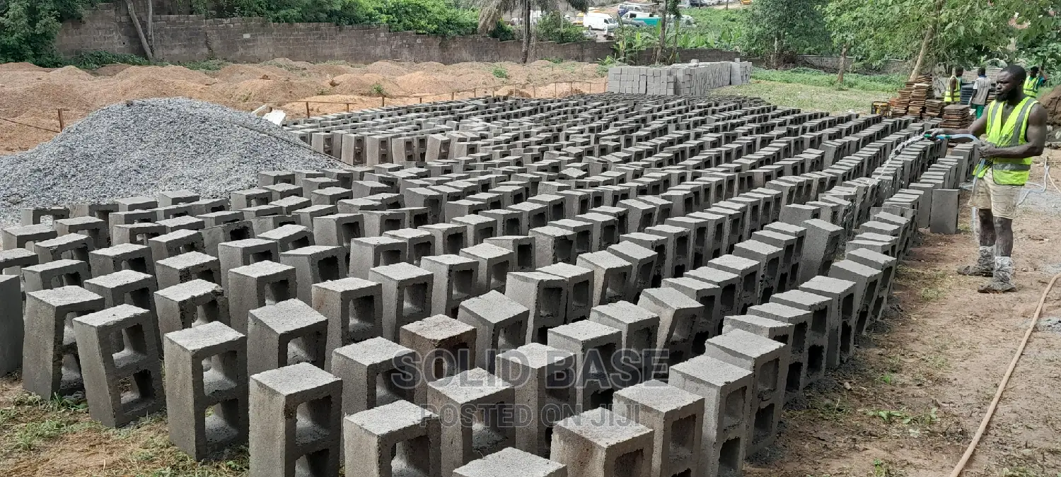 Blocks. 9" Blocks Production on the Site at a Cheaper Price