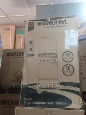 The Latest 4 Gas Burner Bruhm +Oven Bgc5540ib