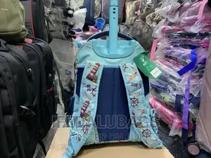 Quality Stock Material Flowered Backpack With Wheels