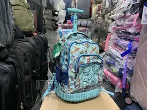Quality Stock Material Flowered Backpack With Wheels