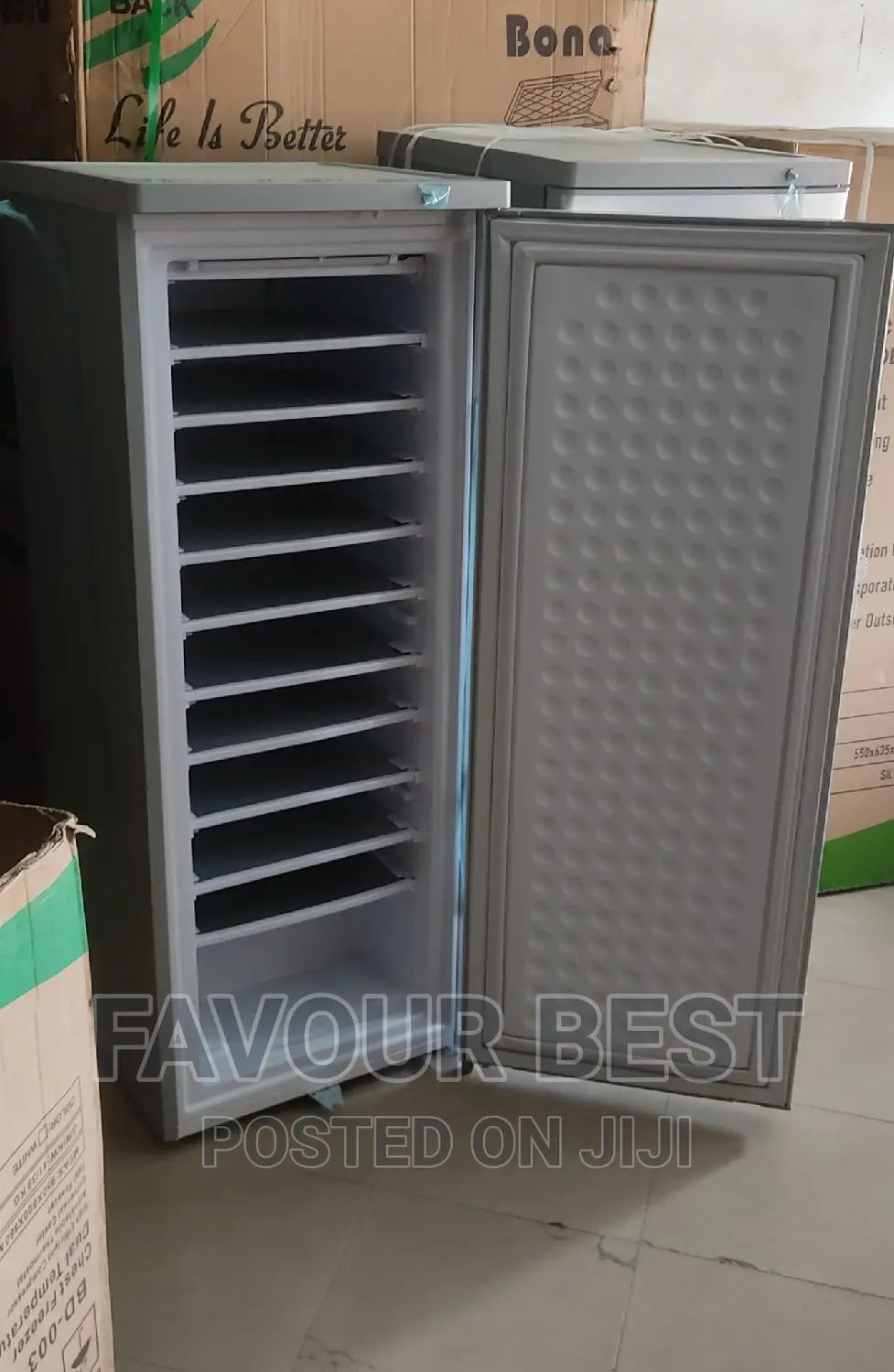 New Bona Solar DC Upright Freezer (Model :BD-200) Silver