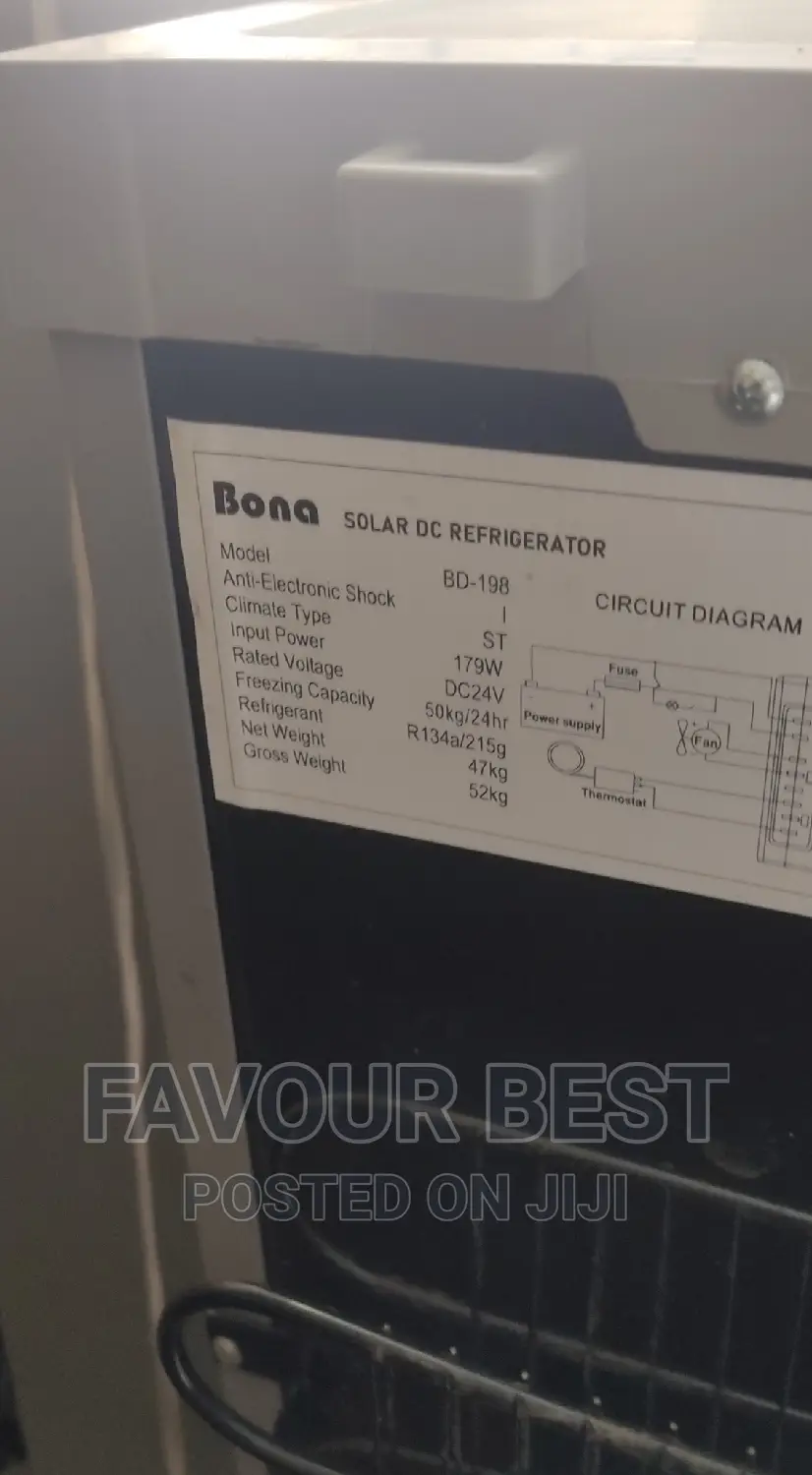 New Bona Solar DC Upright Freezer (Model :BD-200) Silver