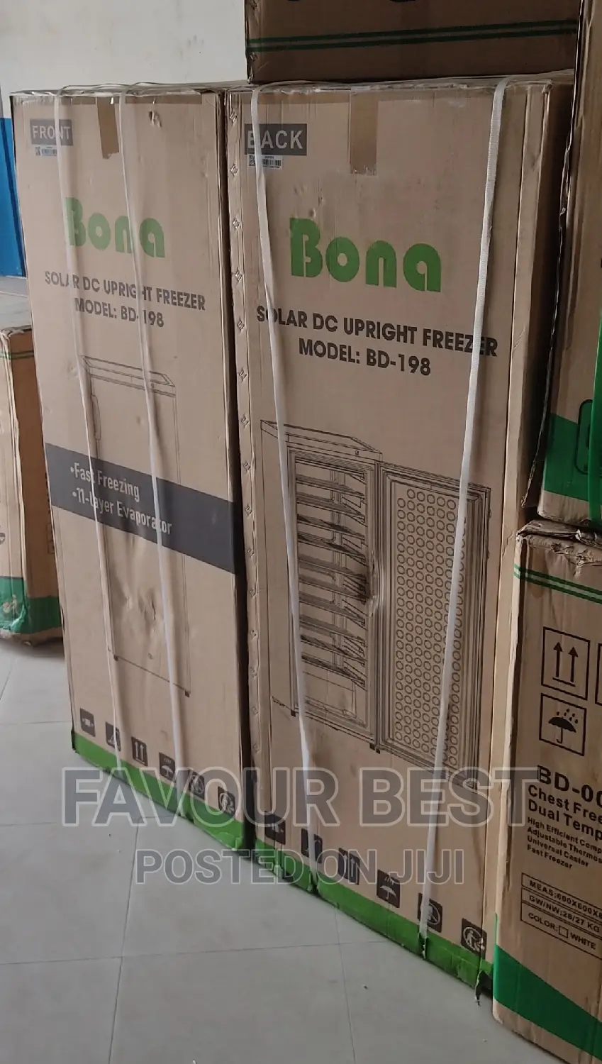 New Bona Solar DC Upright Freezer (Model :BD-200) Silver