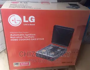 L.G 4BURNER Gas, Automatic Ignition, Non-Stick Top Plate