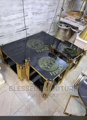 Executive Center Table With 2side Stools