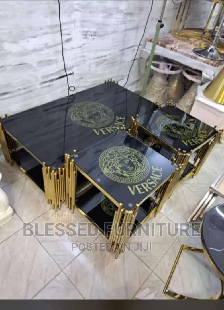 Executive Center Table With 2side Stools
