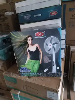 Long Lasting OX 18' (Brand New) Rechargable Standing Fan
