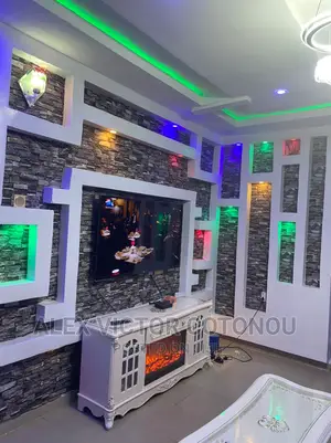 Pop Ceiling, Wall Belting And Inside Decorations