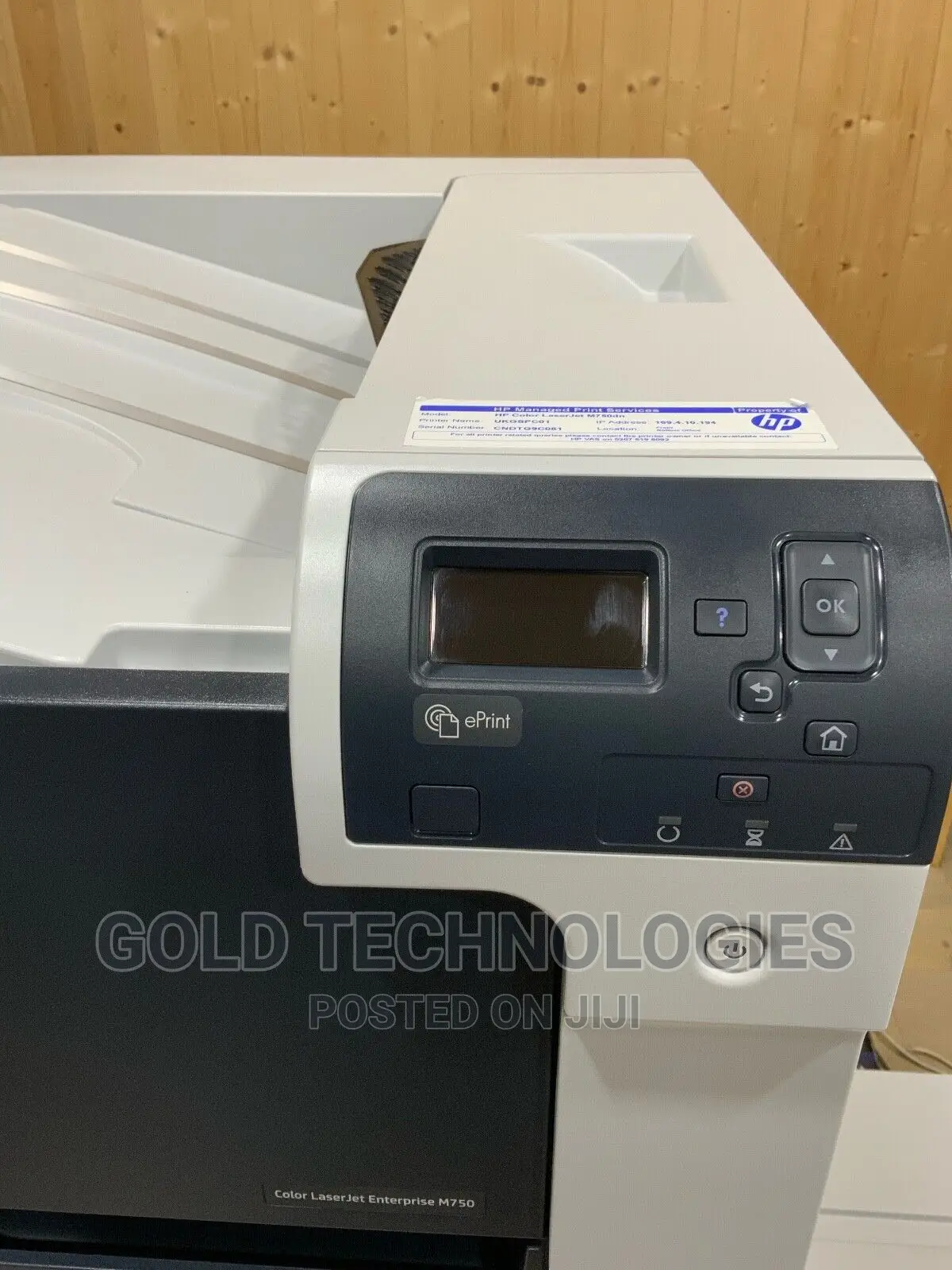 Hp M750dn A3 Color Laserjet Printer