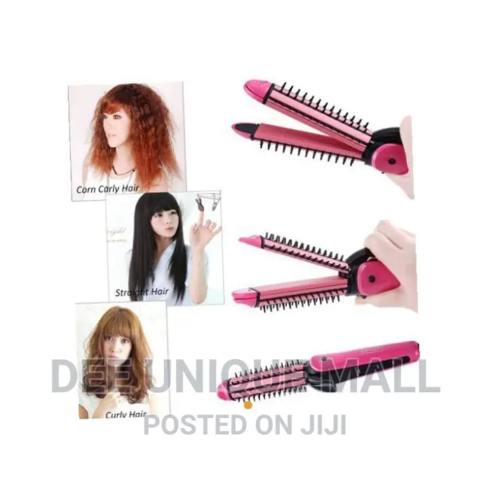 Nova 3 In 1 Hair Straightener, Curler And Comb