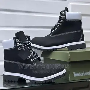 Original Timberland Retro Waterproof Black/White Men Women