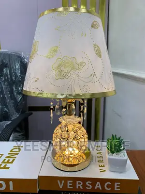 Golden Flower Crystal Lamp