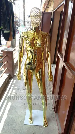 Size 10 Gold Basket Head Display Mannequin
