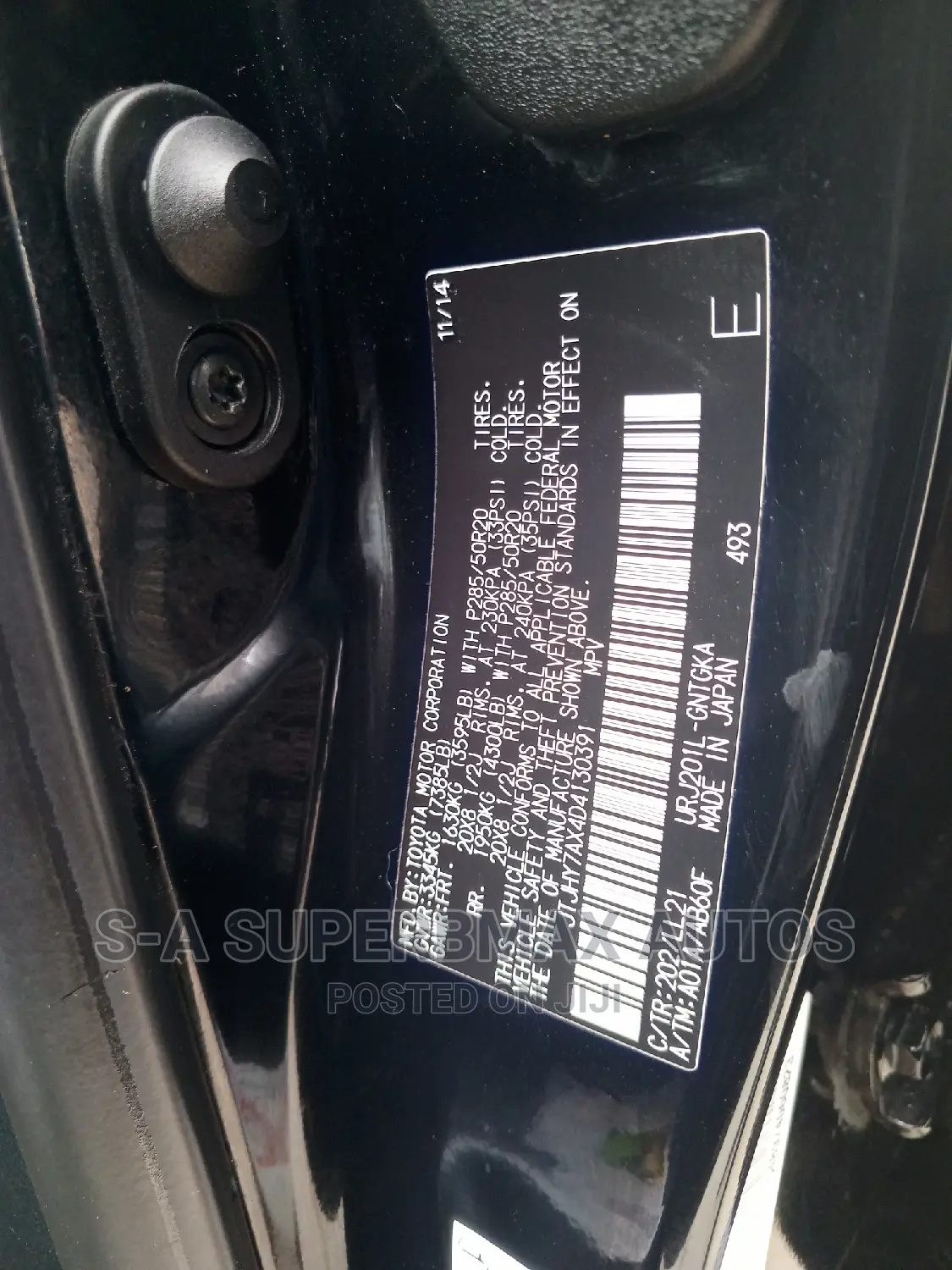 Lexus LX 570 AWD 2014 Black