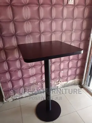 High Stainless Leg Bar Stool Tables