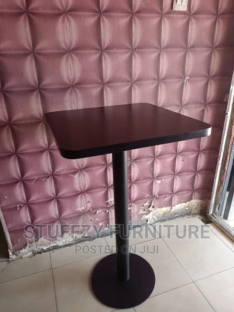High Stainless Leg Bar Stool Tables