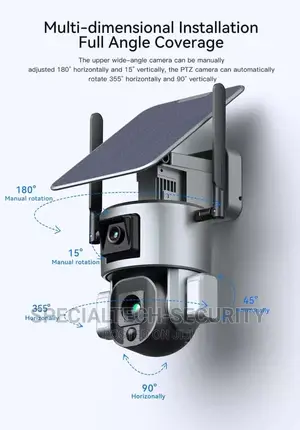 Dual Lens Solar PTZ Camera