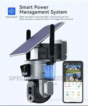 Dual Lens Solar PTZ Camera